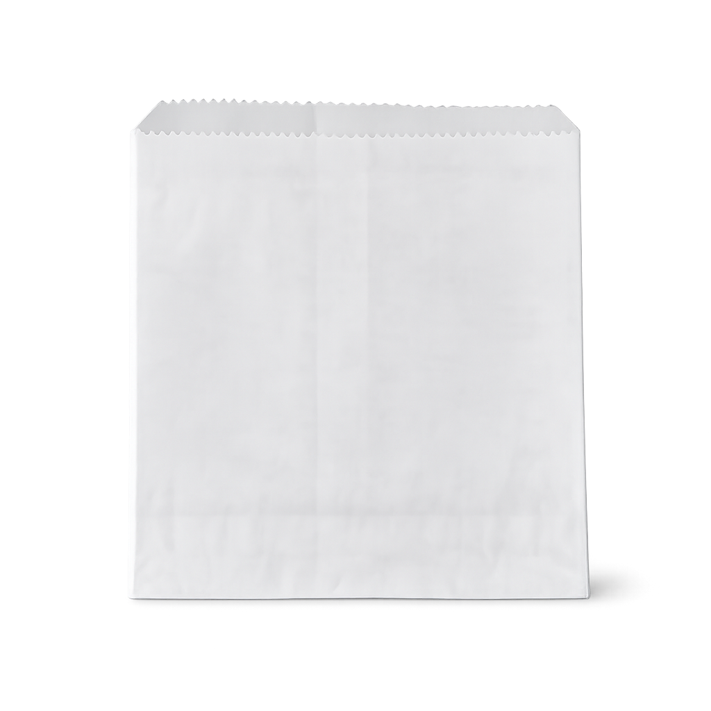 Half Square White GPL Bag
