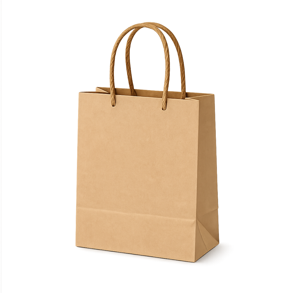 Small Kraft Paper Bag with Twisted Handles (100 GSM)