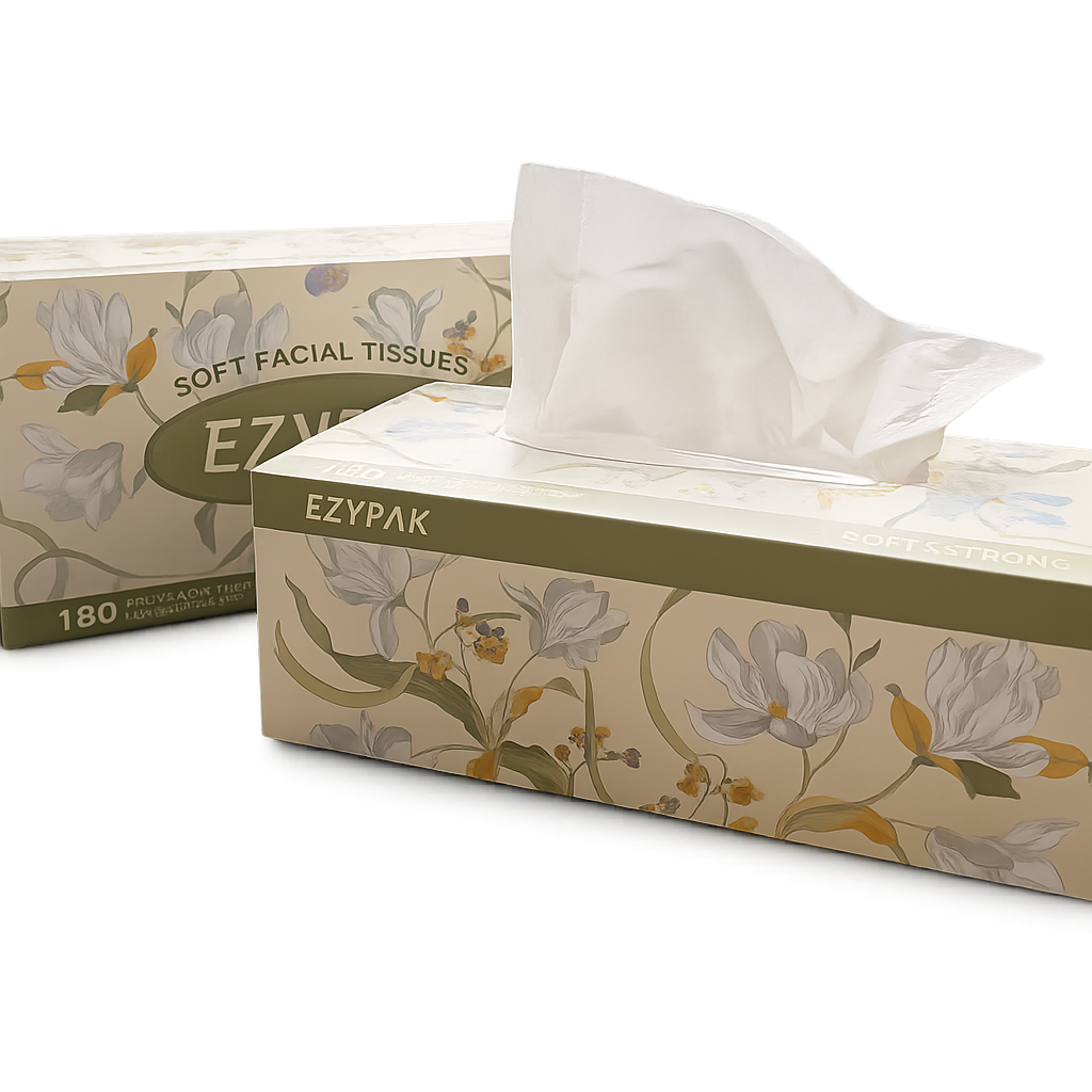 2 Ply Facial Tissue (180 Sheets / 36 Box)